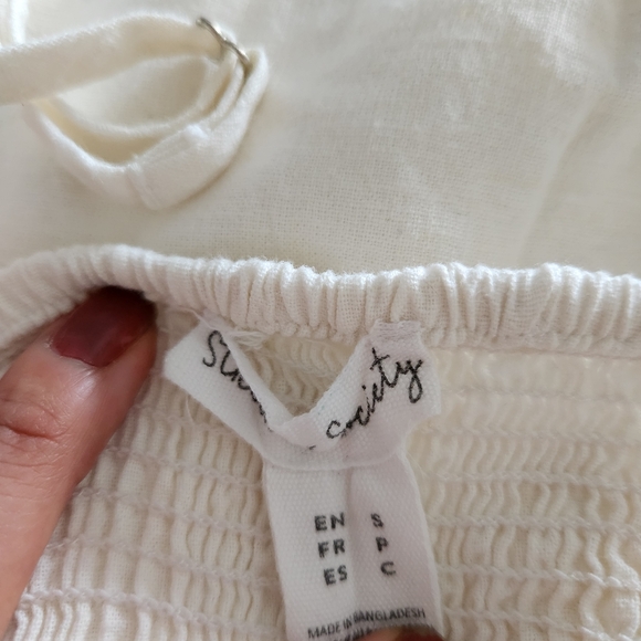 STREETWEAR SOCIETY White linen dress Size S - Picture 8 of 10